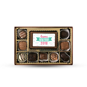 1/2 lb. Personalized Chocolate Truffle Box